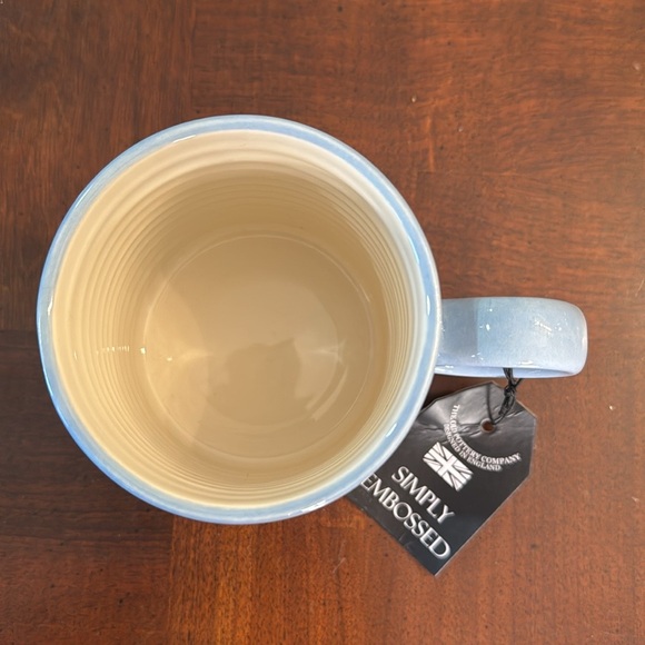 Sailboat Mug The Old Pottery Company Coffee Blue Ceramic Embossed Cup - Picture 3 of 6